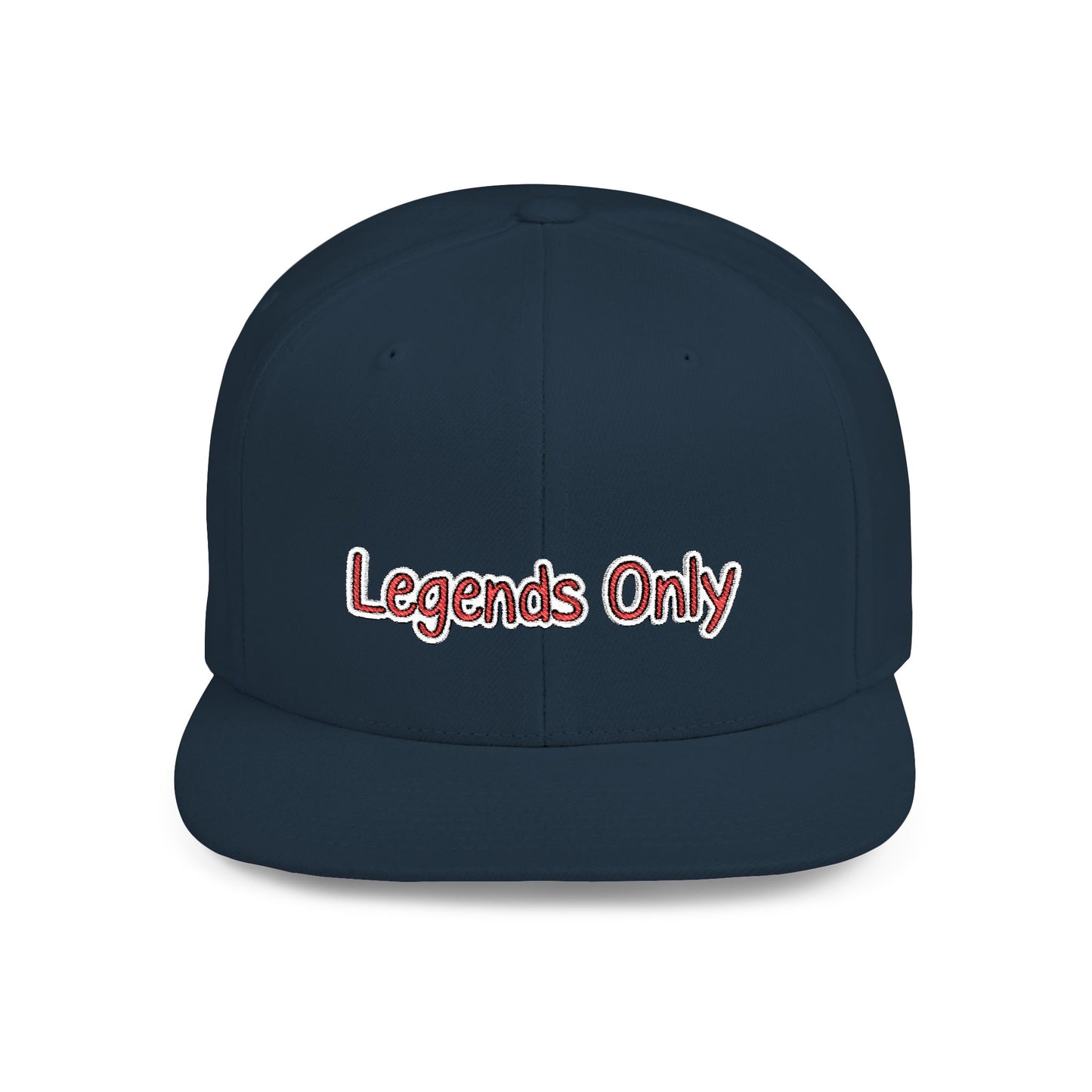 Text Legends Only Flat Bill Snapback – Lightweight, Custom Fit, Premium Quality