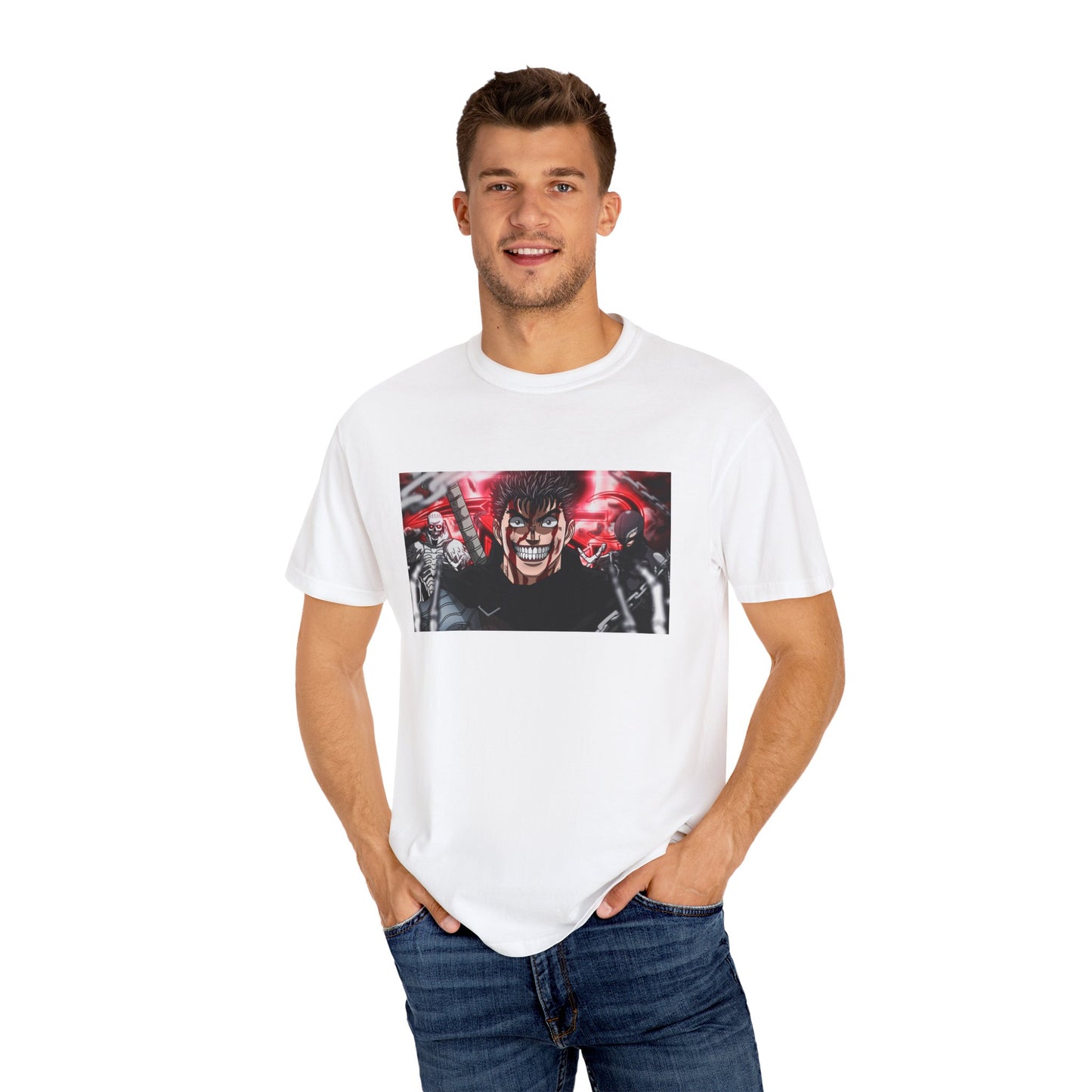 Berserk Fan Art Garment-Dyed T-Shirt – Premium Cotton Tee for Customization