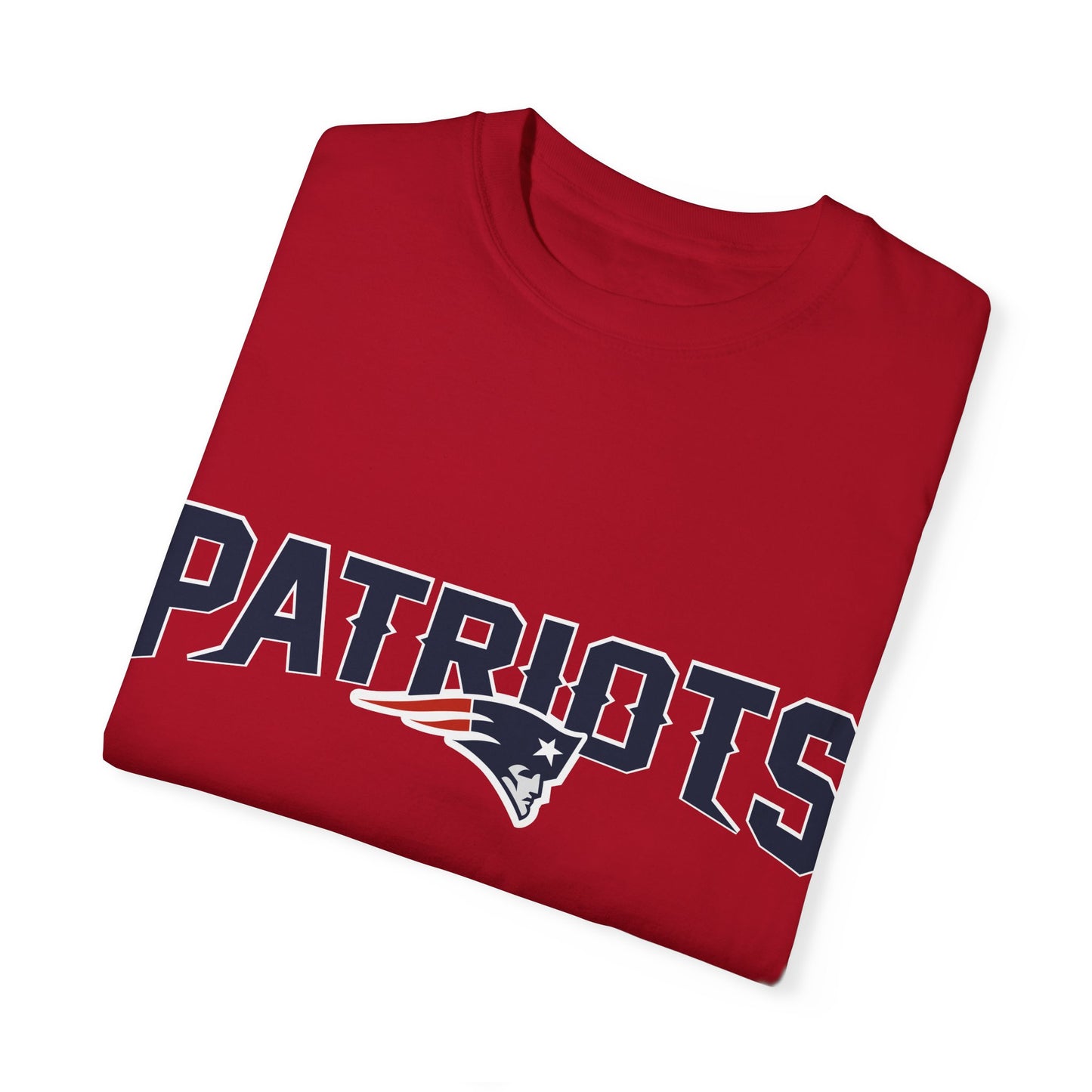 New England Patriots Football Merchandise Garment-Dyed T-Shirt – Premium Cotton Tee for Customization