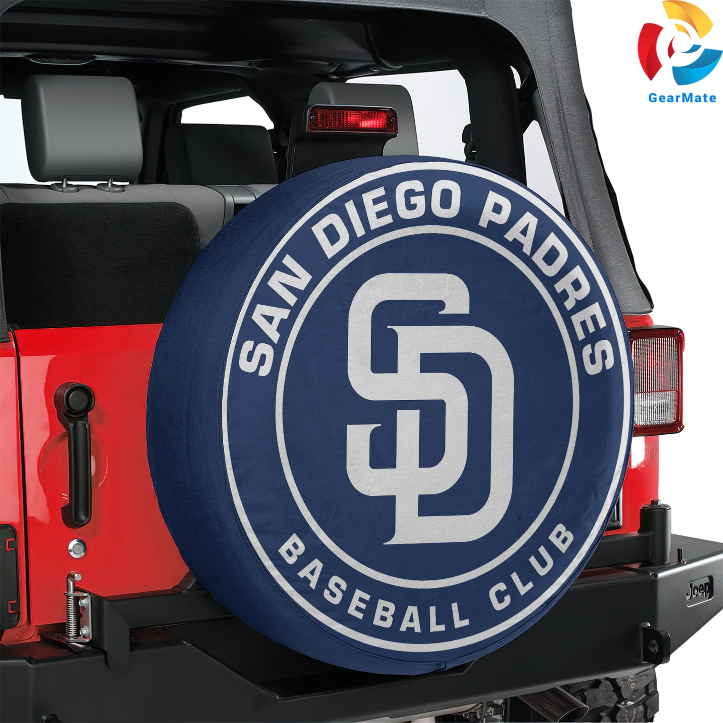 San Diego Padres MLB Spare Tire Cover – Premium Waterproof UV-Resistant Protector