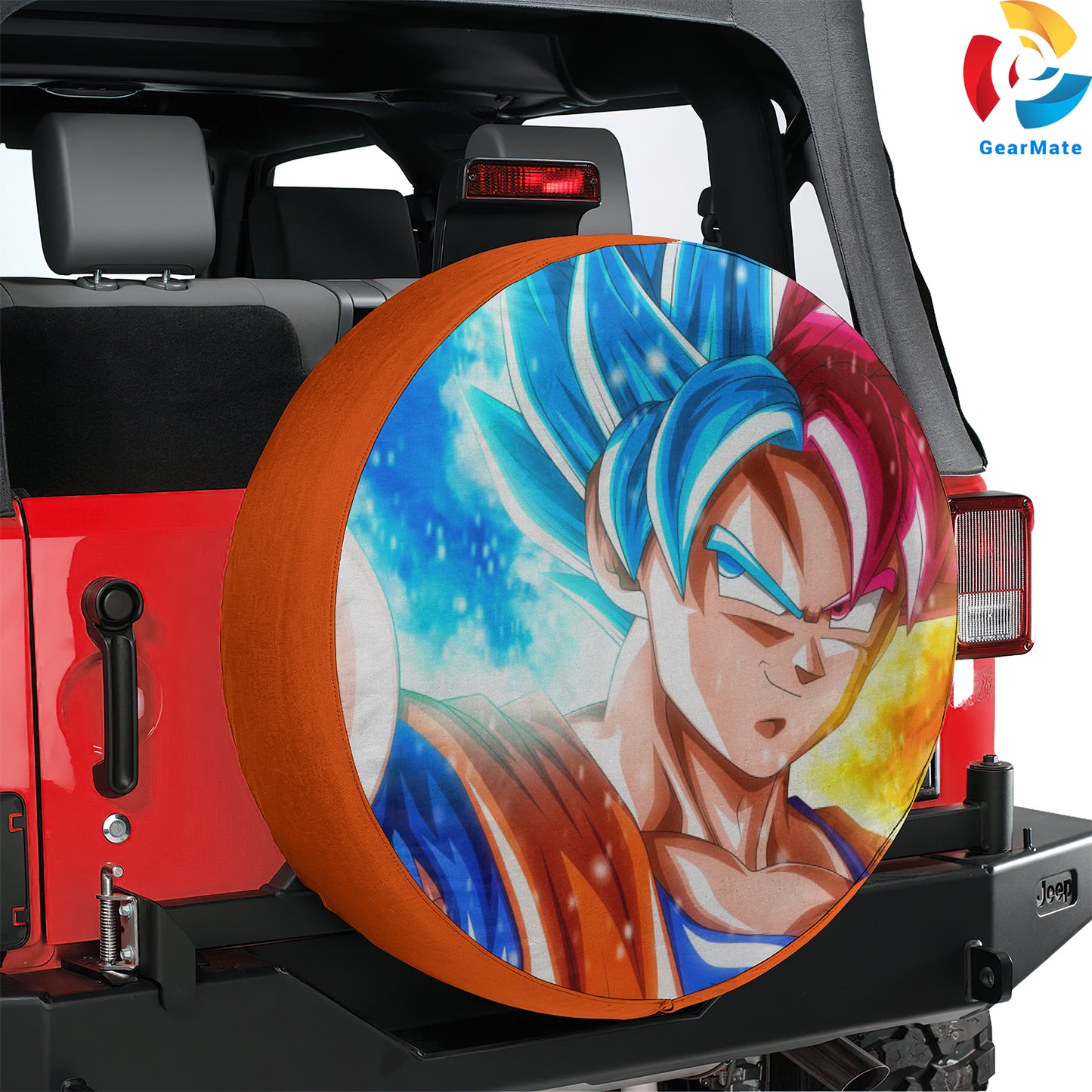 Dragon Ball Goku Merch Spare Tire Cover – Premium Waterproof UV-Resistant Protector