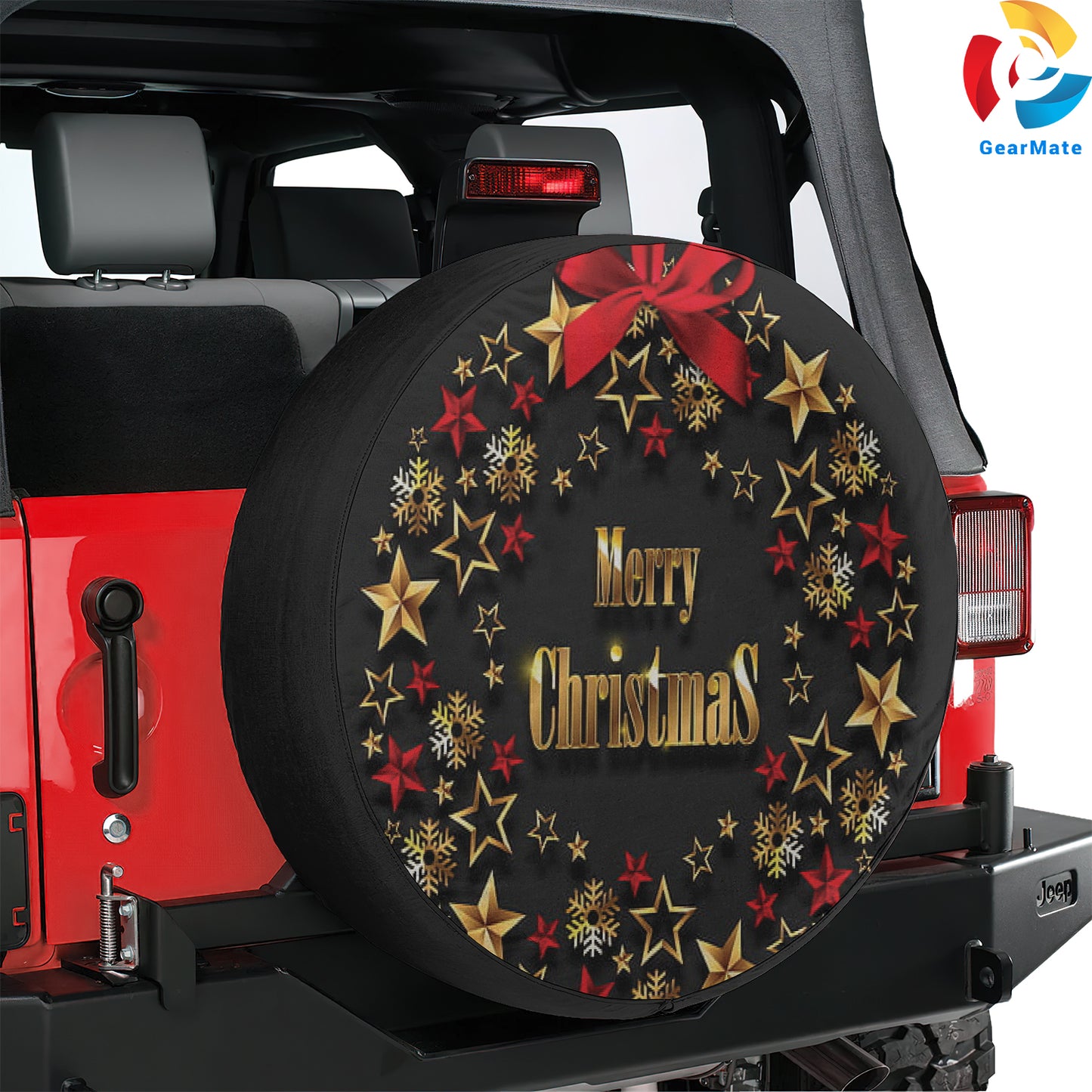 Merry Christmas 2024 Christmas Decor Spare Tire Cover – Premium Waterproof UV Resistant Protector