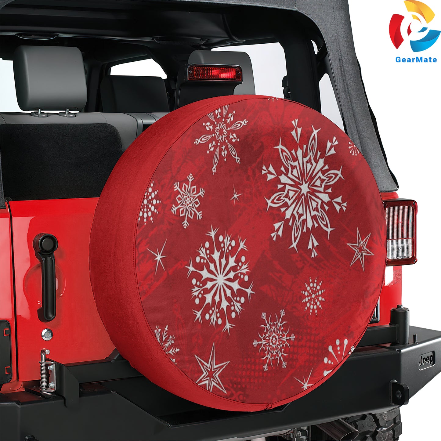 Merry Christmas 2024 Snowy Season Spare Tire Cover – Premium Waterproof UV Resistant Protector