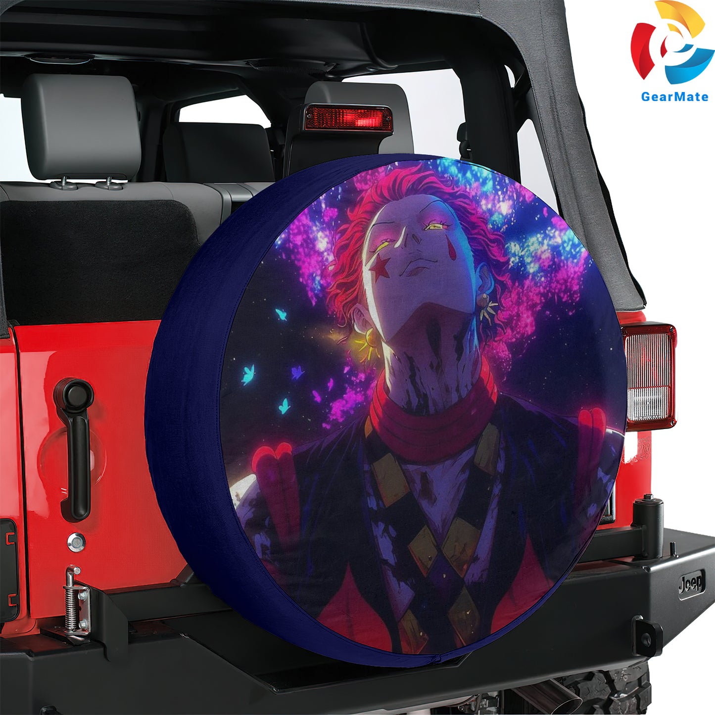 Hunter x Hunter Hisoka Anime Fans Spare Tire Cover – Premium Waterproof UV-Resistant Protector