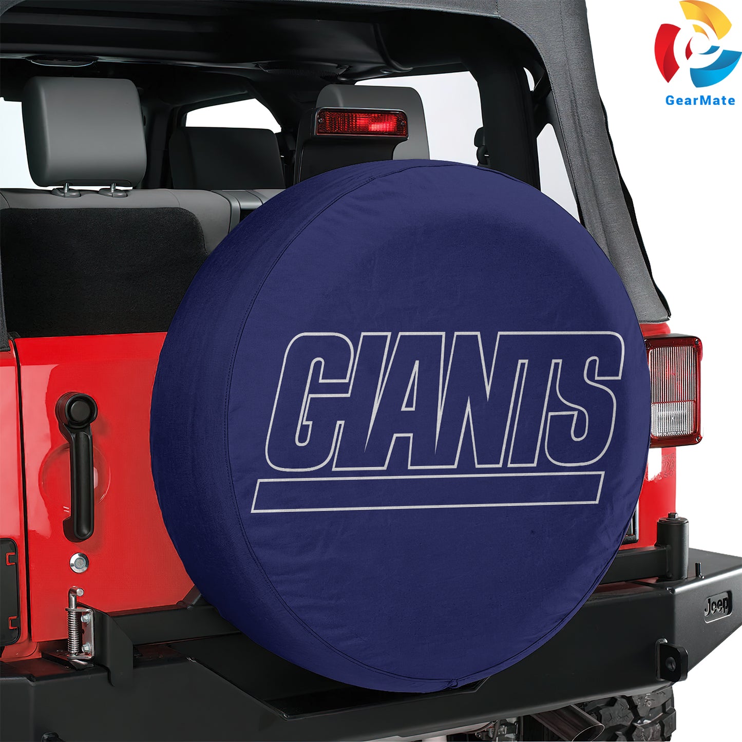 New York Giants NFL Gear Spare Tire Cover – Premium Waterproof UV-Resistant Protector