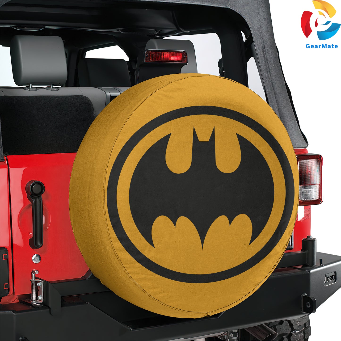 Batman Logo Spare Tire Cover – Premium Waterproof UV Resistant Protector