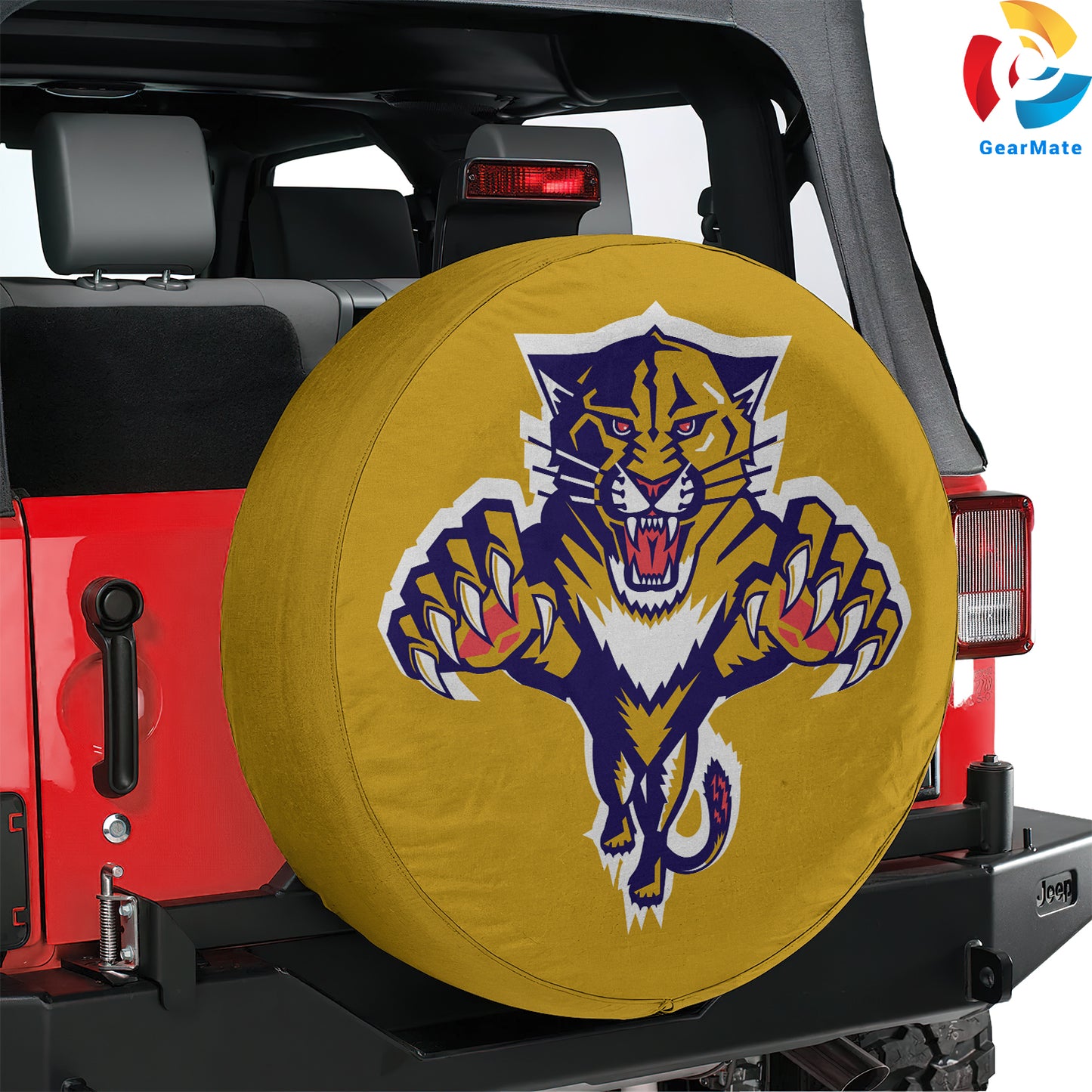 Florida Panthers Hookey Season Spare Tire Cover – Premium Waterproof UV-Resistant Protector