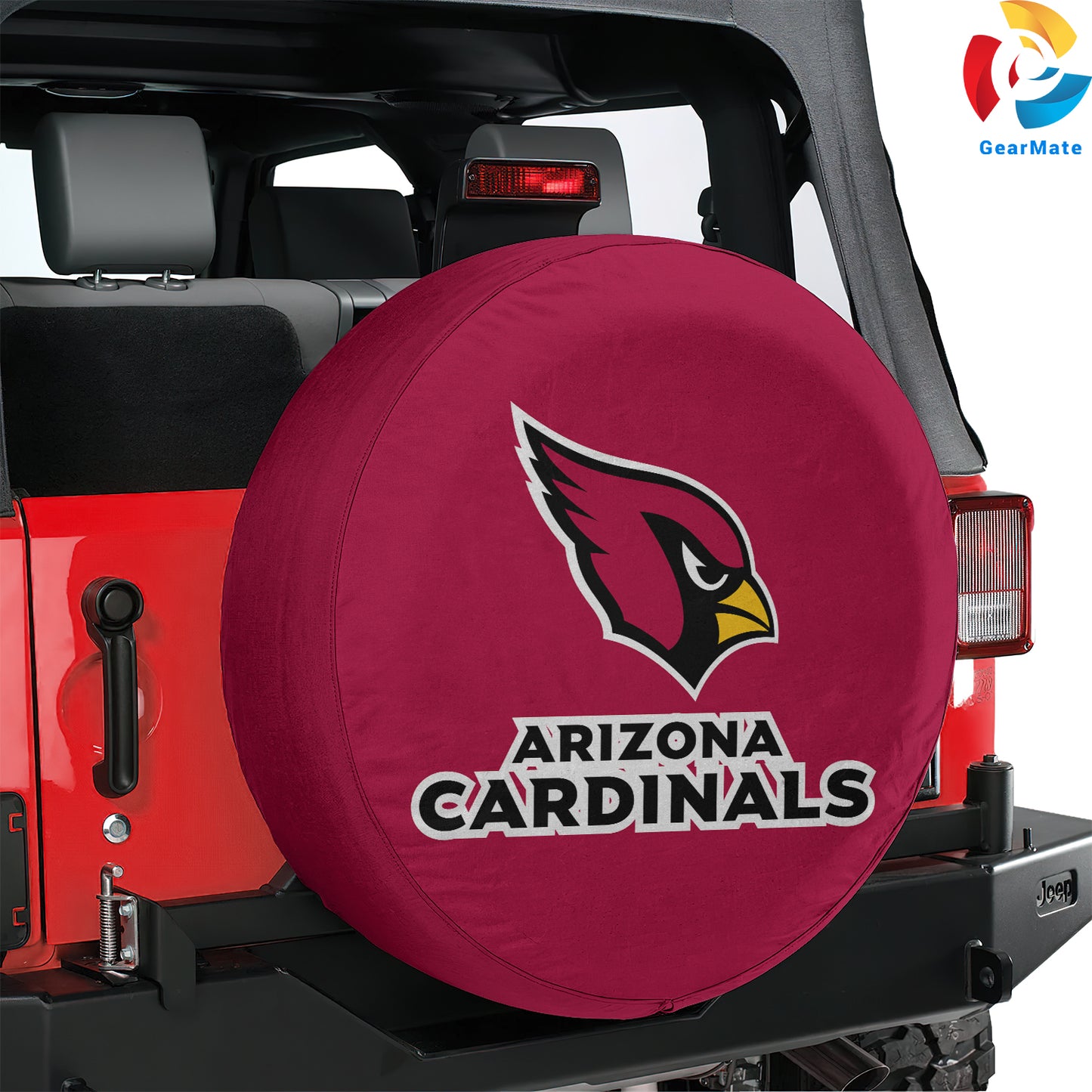 Arizona Cardinals NFL Gear Spare Tire Cover – Premium Waterproof UV-Resistant Protector