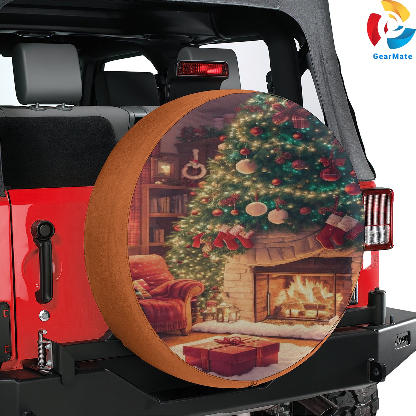 Merry Christmas 2024 Winter Time Spare Tire Cover – Premium Waterproof UV Resistant Protector