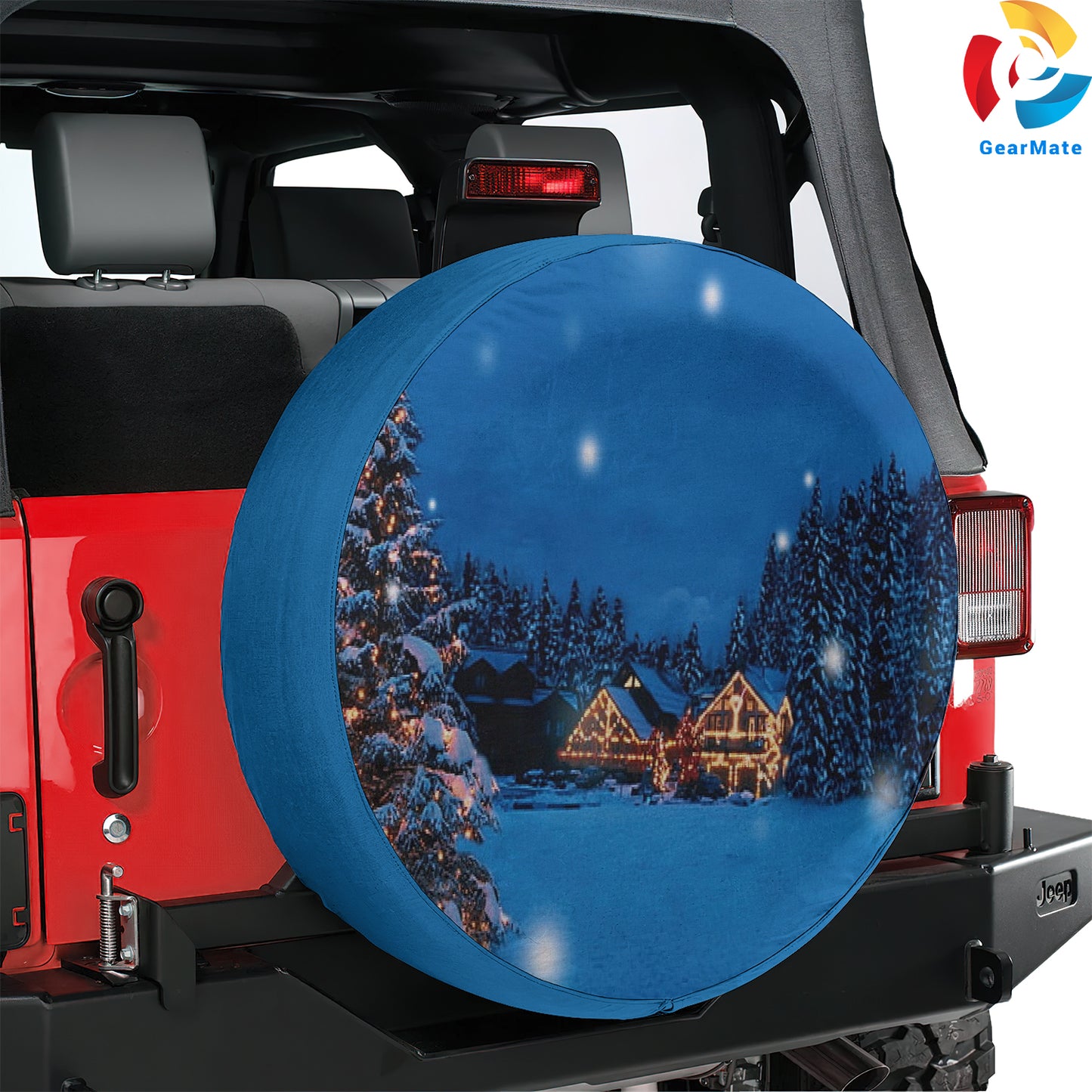 Merry Christmas 2024 Holiday Season Spare Tire Cover – Premium Waterproof UV Resistant Protector