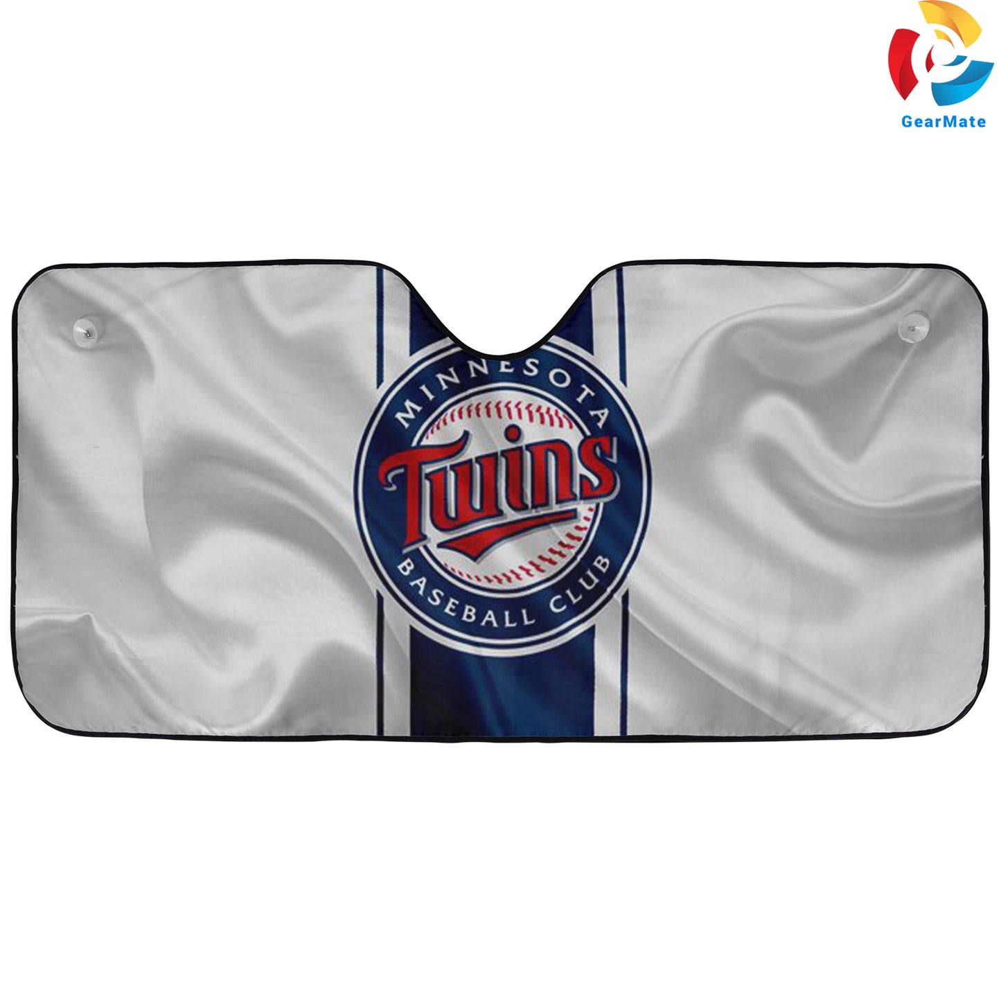 Minnesota Twins MLB Baseball Team Logo Reflective Car Sunshade – Premium Heat & UV Protection, Universal Fit