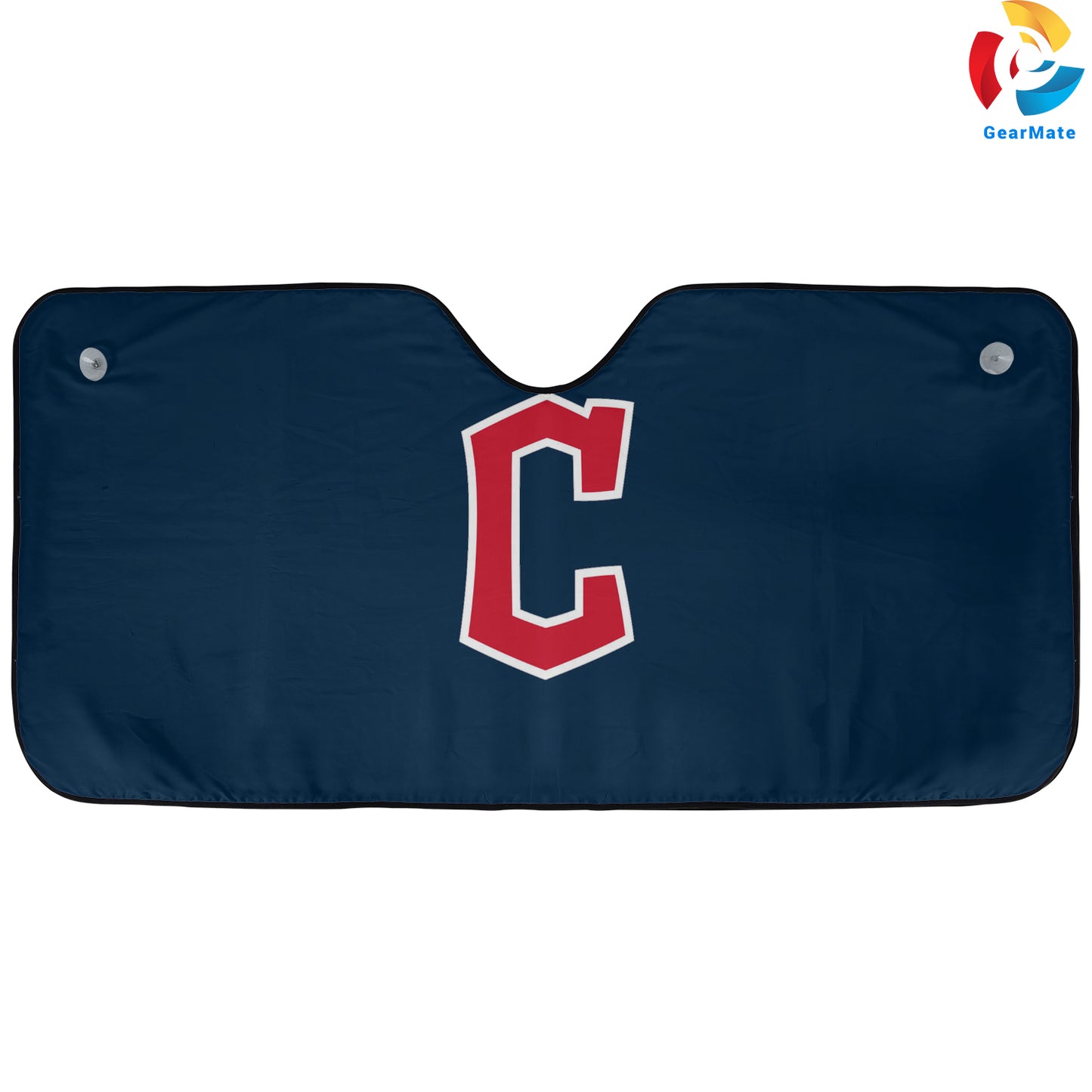 Cleveland Guardians MLB Baseball Blue Background Reflective Car Sunshade – Premium Heat & UV Protection, Universal Fit