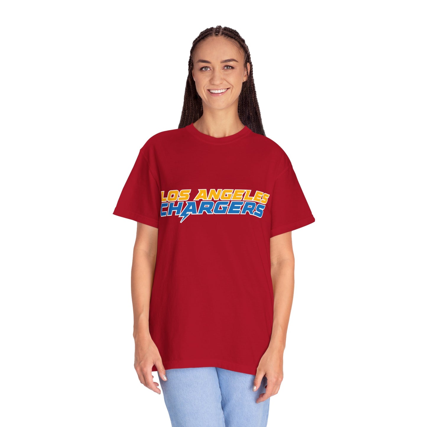 Los Angeles Chargers Gear Garment-Dyed T-Shirt – Premium Cotton Tee for Customization