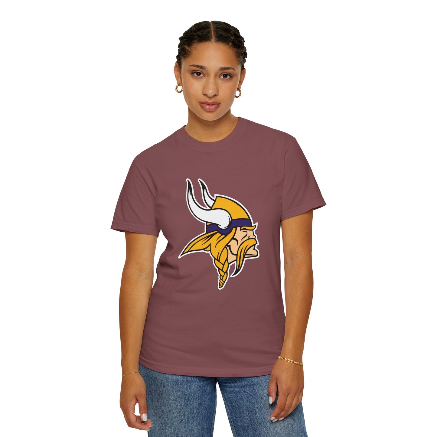 Minnesota Vikings Gear Garment-Dyed T-Shirt – Premium Cotton Tee for Customization