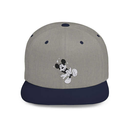 Mickey Mouse Love Flat Bill Snapback – Lightweight, Custom Fit, Premium Quality