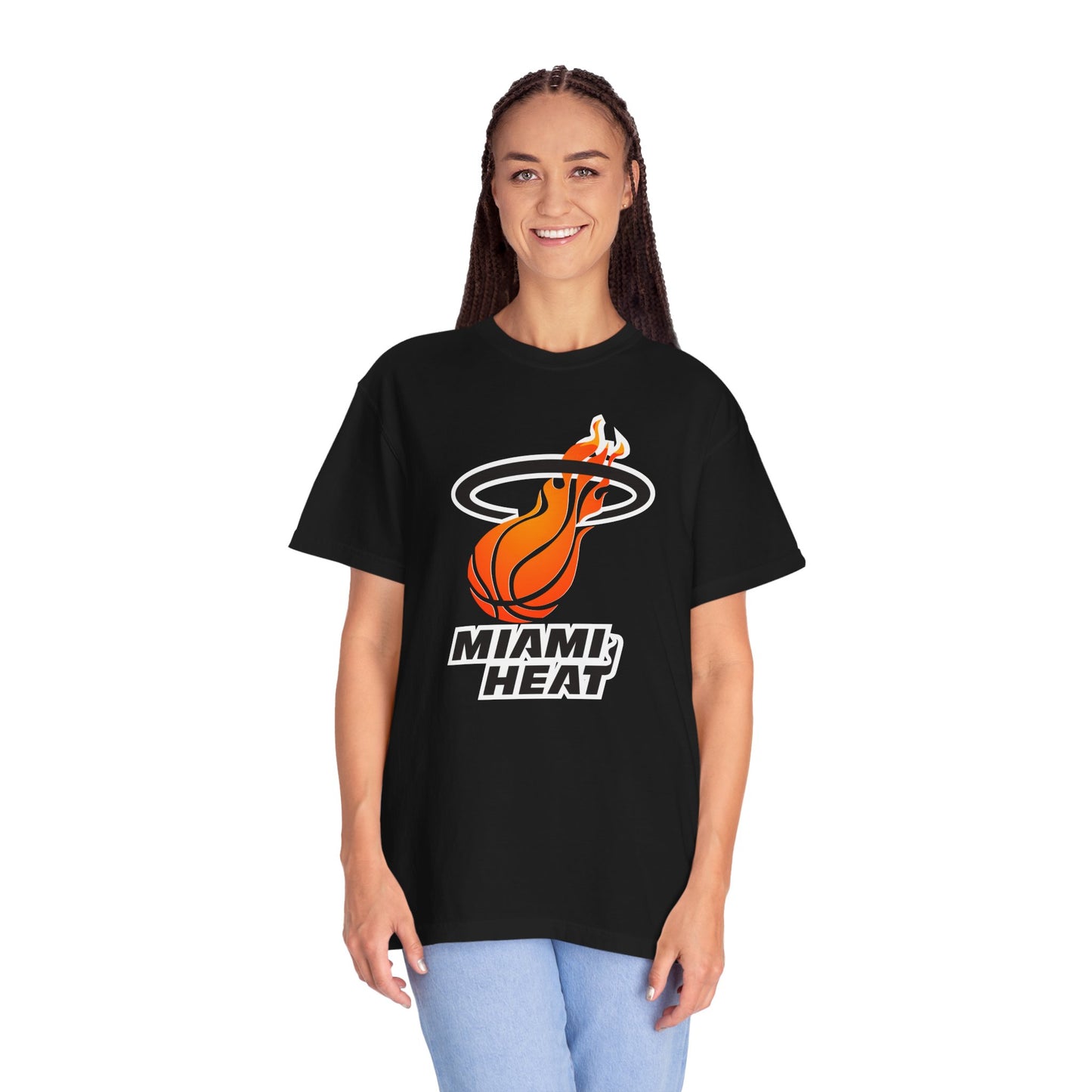 Miami Heat NBA Fans Garment-Dyed T-Shirt – Premium Cotton Tee for Customization