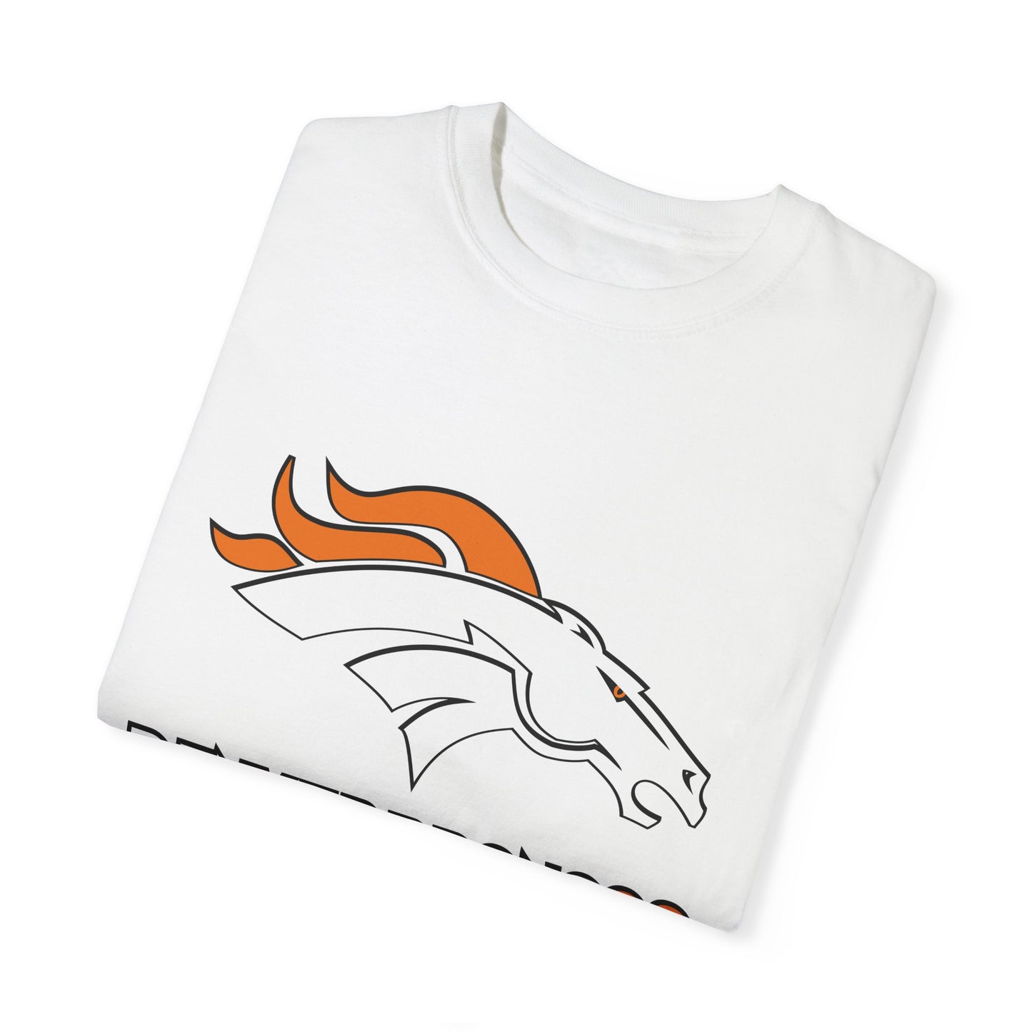 Denver Broncos Gear Garment-Dyed T-Shirt – Premium Cotton Tee for Customization