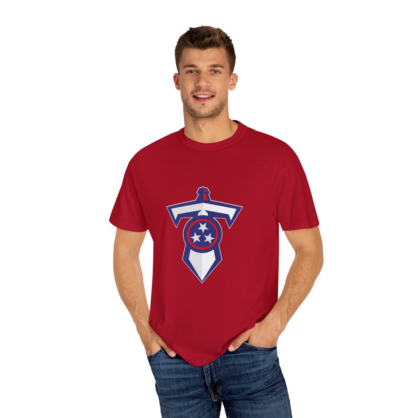 Tennessee Titans Apparel Garment-Dyed T-Shirt – Premium Cotton Tee for Customization