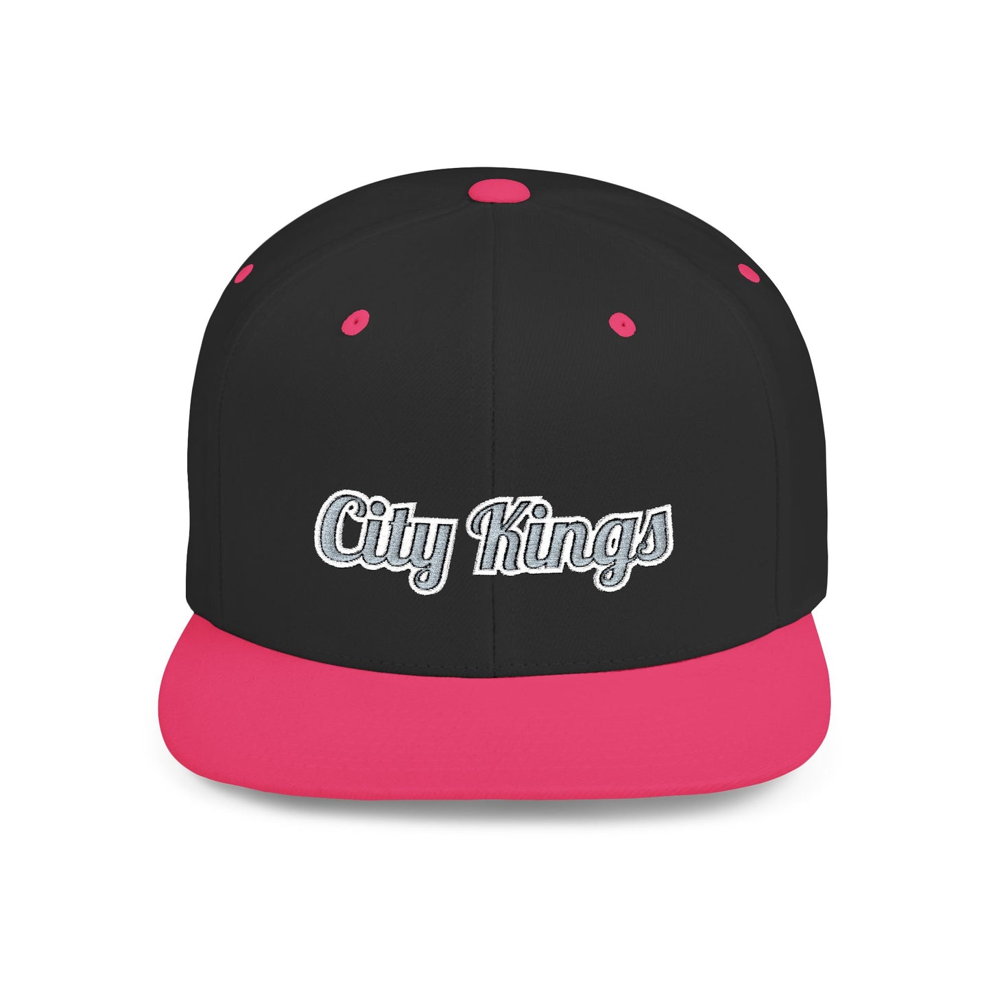 Text City Kings Flat Bill Snapback – Lightweight, Custom Fit, Premium Quality
