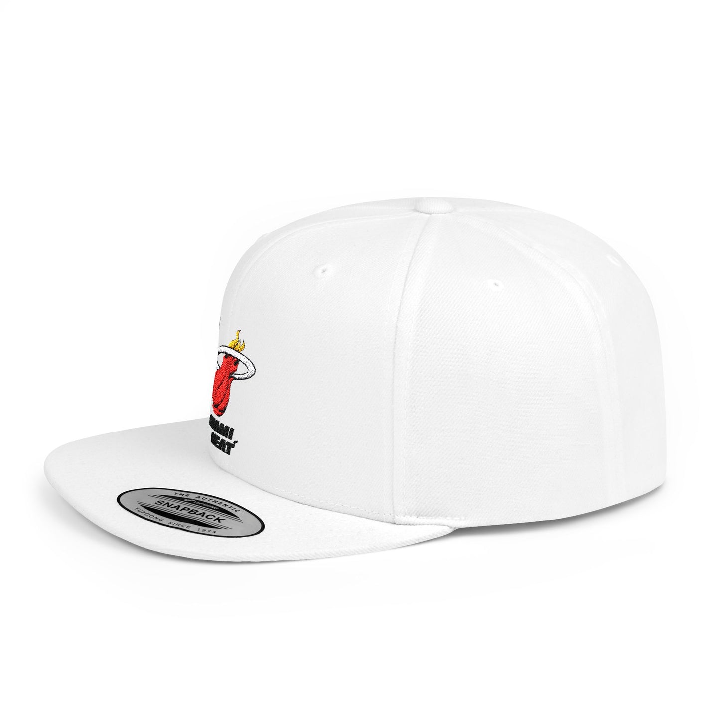 Miami Heat Flat Bill Snapback – Lightweight, Custom Fit, Premium Quality