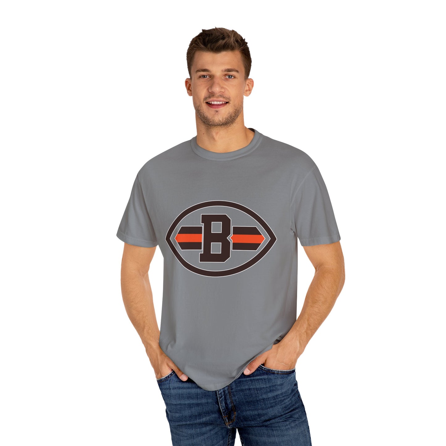 Cleveland Browns Game Day Gear Garment-Dyed T-Shirt – Premium Cotton Tee for Customization