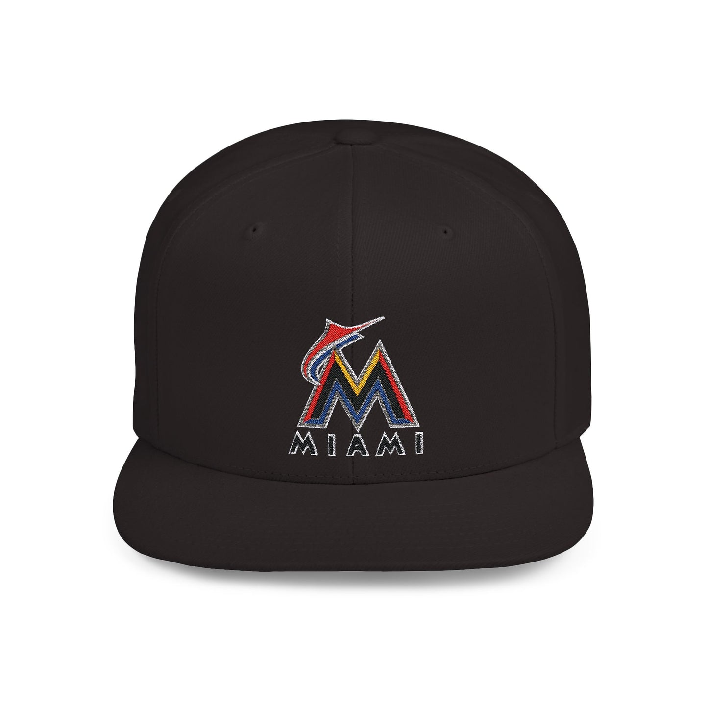 Miami Marlins Strong Flat Bill Snapback – Lightweight, Custom Fit, Premium Quality