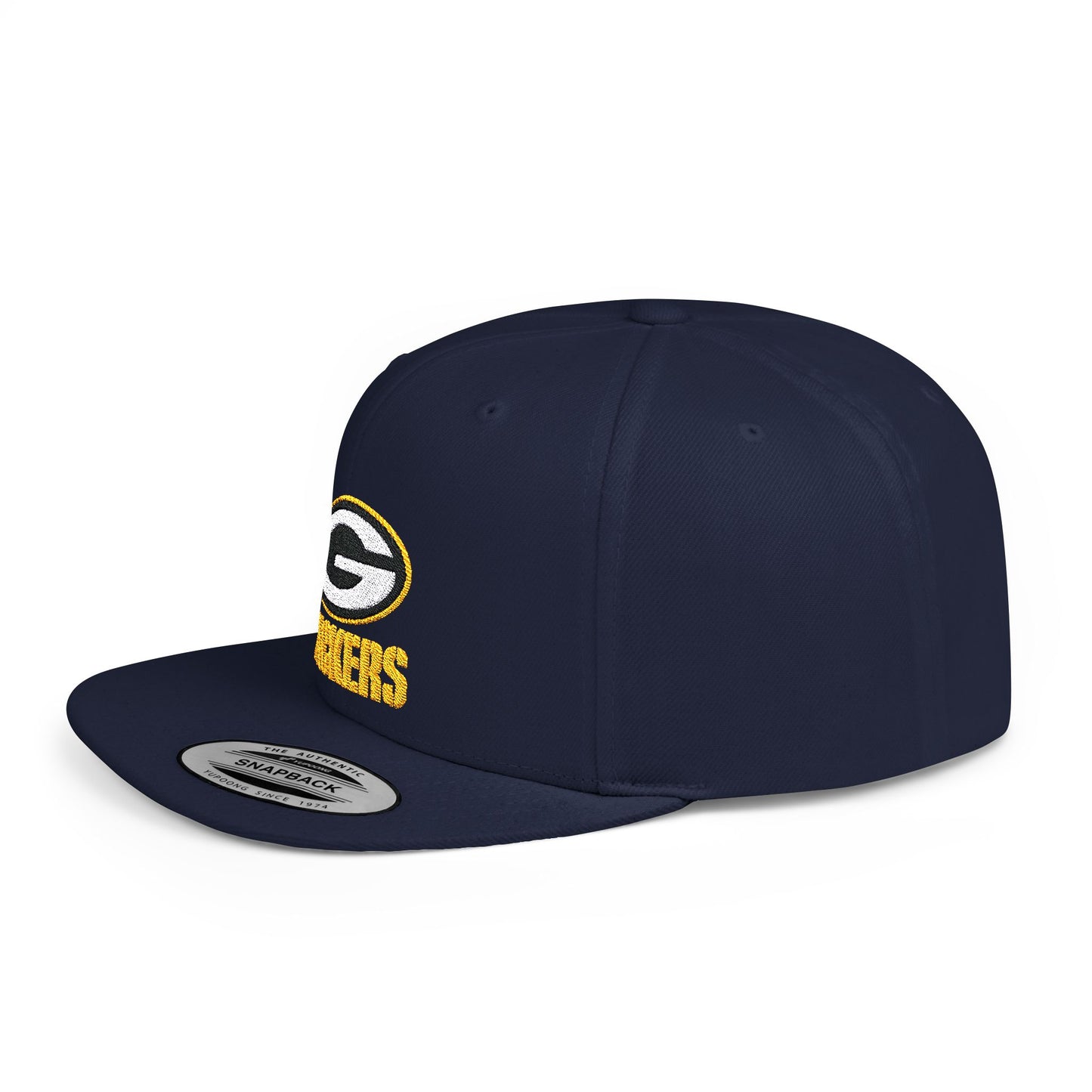 Green Bay Packers Flat Bill Snapback – Lightweight, Custom Fit, Premium Quality