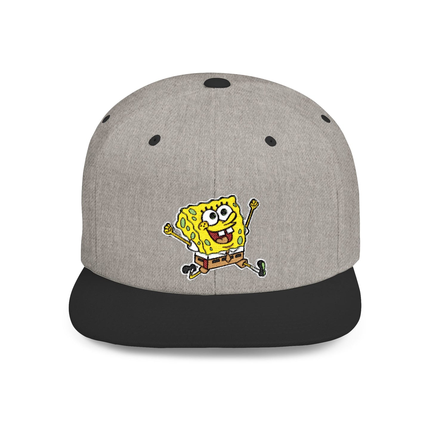 SpongeBob SquarePants Himself Flat Bill Snapback – Lightweight, Custom Fit, Premium Quality