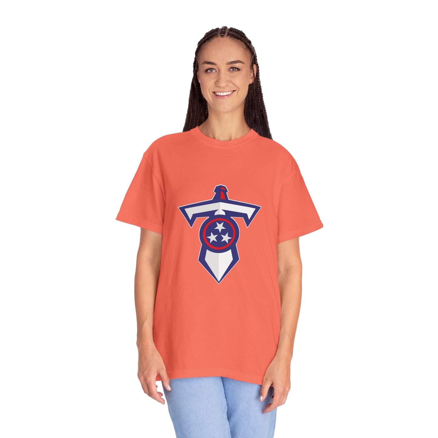 Tennessee Titans Apparel Garment-Dyed T-Shirt – Premium Cotton Tee for Customization