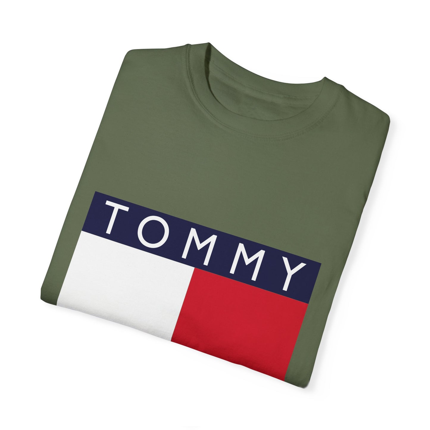 Tommy Hilfiger Garment-Dyed T-Shirt – Premium Cotton Tee for Customization