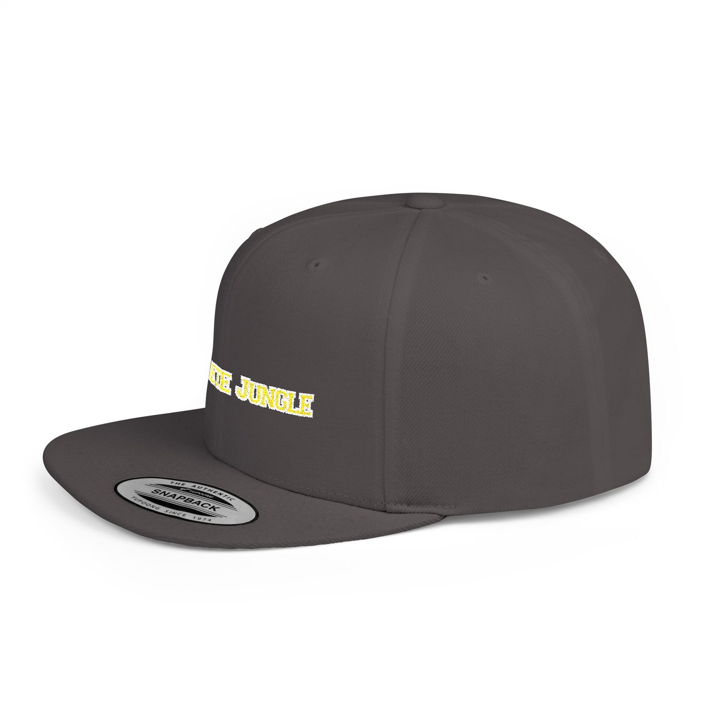 Text Concrete Jungle Flat Bill Snapback – Lightweight, Custom Fit, Premium Quality