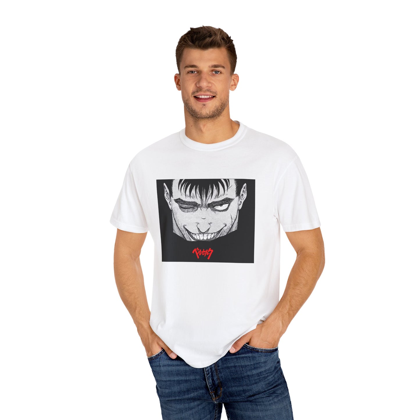 Berserk Fan Art Garment-Dyed T-Shirt – Premium Cotton Tee for Customization