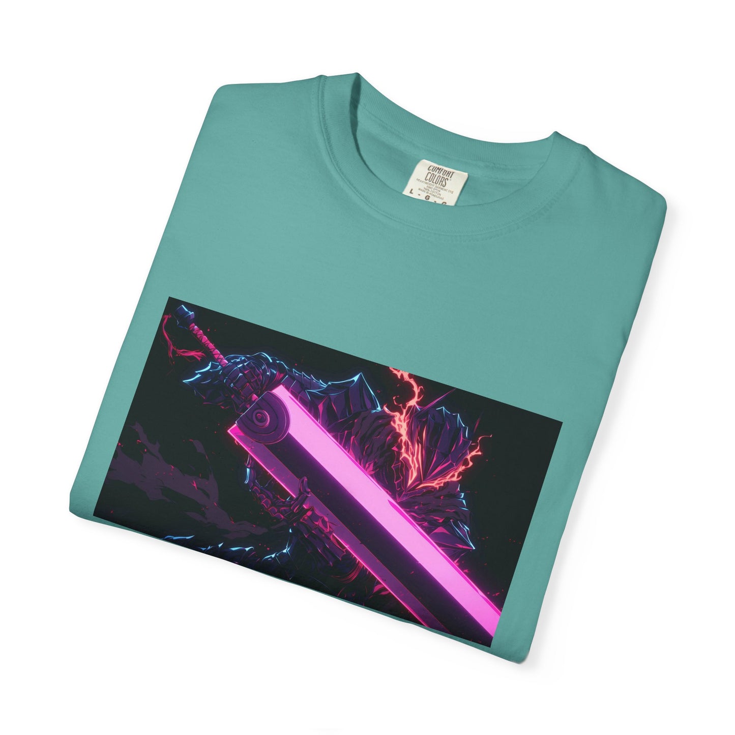 Berserk Neon Guts Purple Garment-Dyed T-Shirt – Premium Cotton Tee