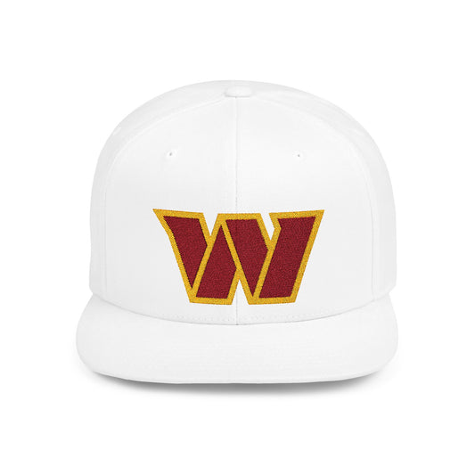 Washington Commanders Flat Bill Snapback – Lightweight, Custom Fit, Premium Quality