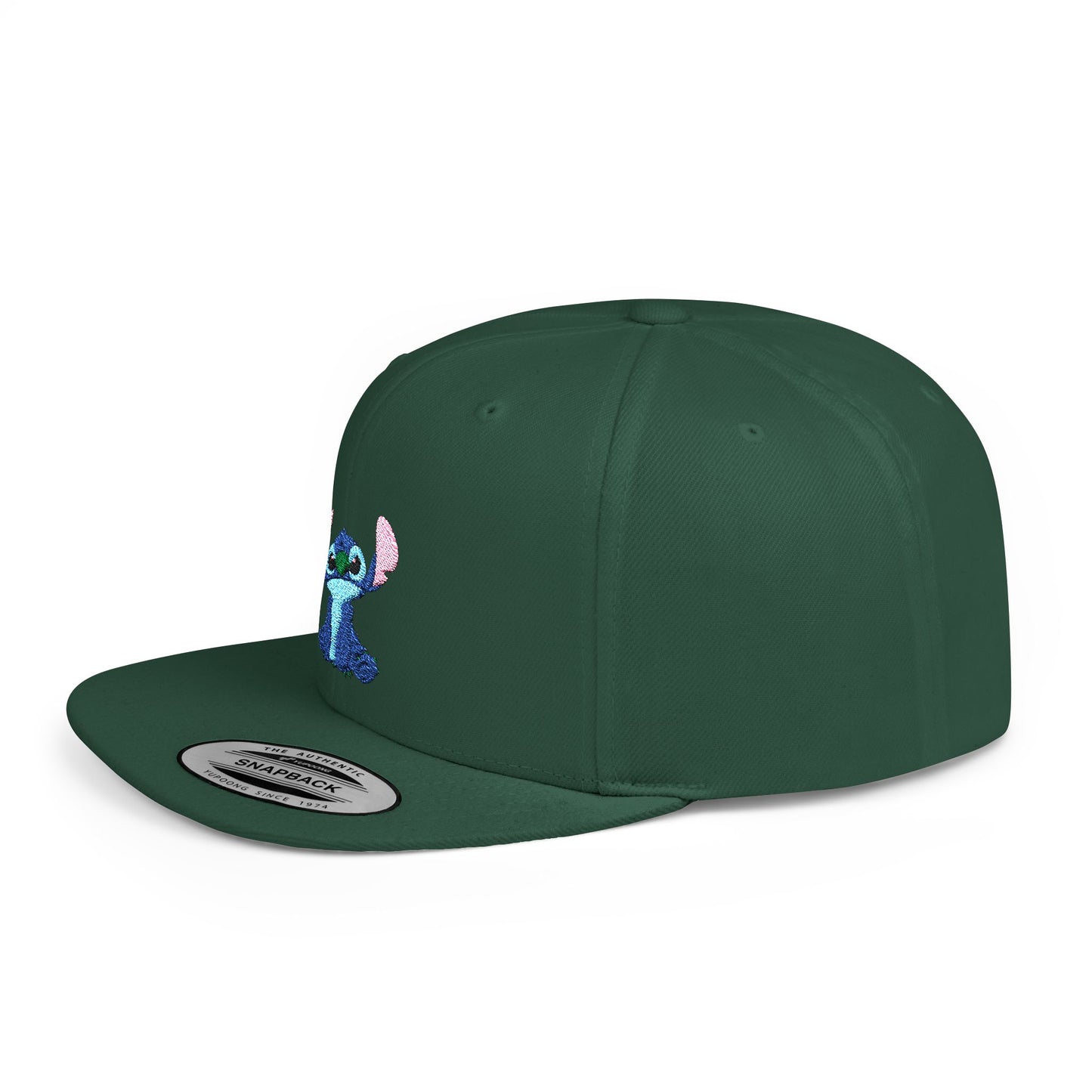 Disney Stitch Flat Bill Snapback – Lightweight, Custom Fit, Premium Quality