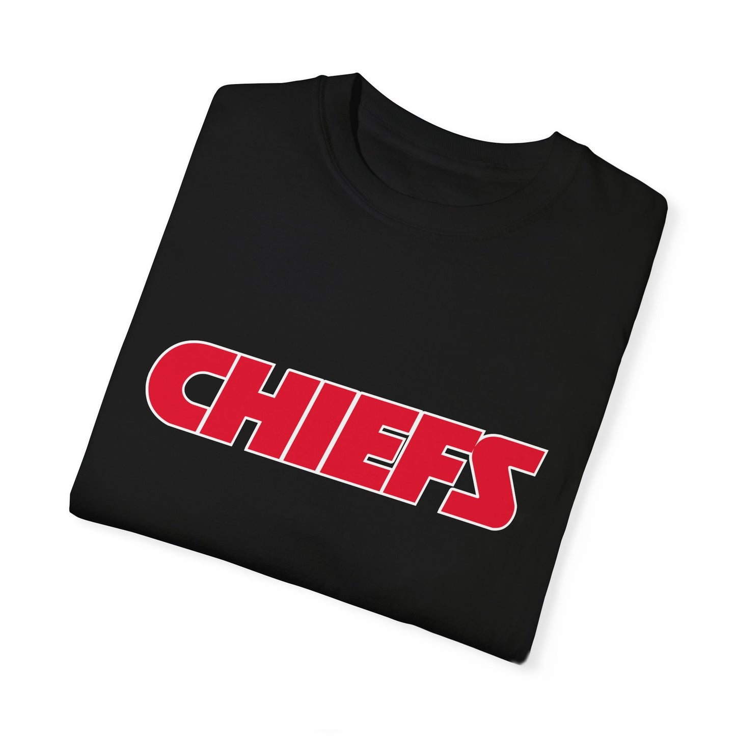 Kansas City Chiefs Team Merch Garment-Dyed T-Shirt – Premium Cotton Tee for Customization