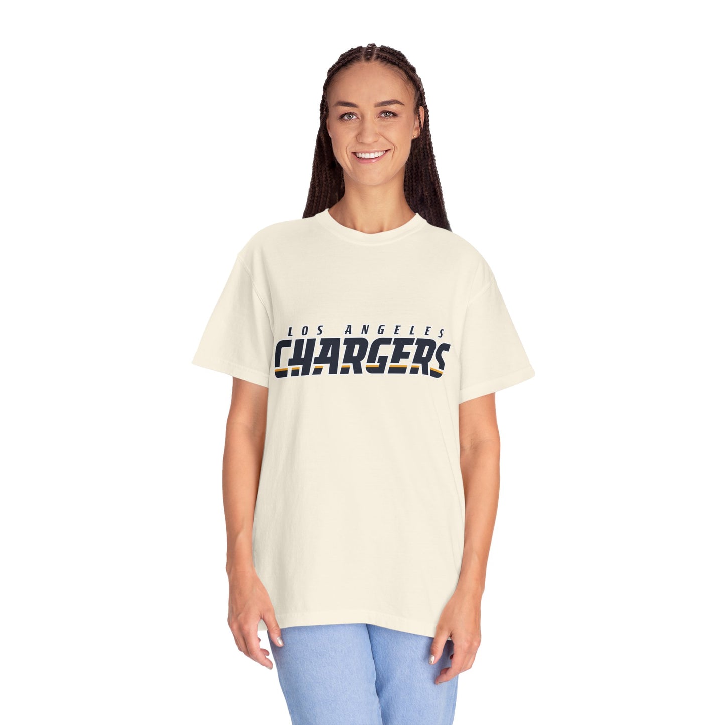 Los Angeles Chargers Gear Garment-Dyed T-Shirt – Premium Cotton Tee for Customization