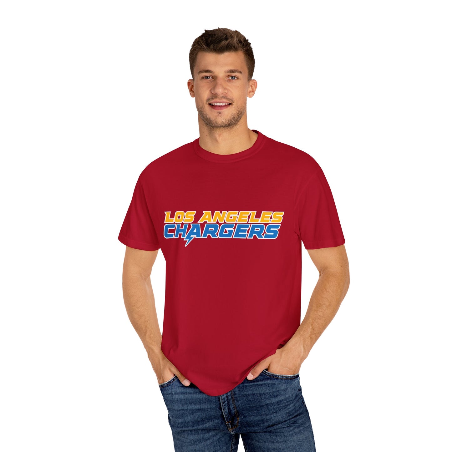 Los Angeles Chargers Gear Garment-Dyed T-Shirt – Premium Cotton Tee for Customization