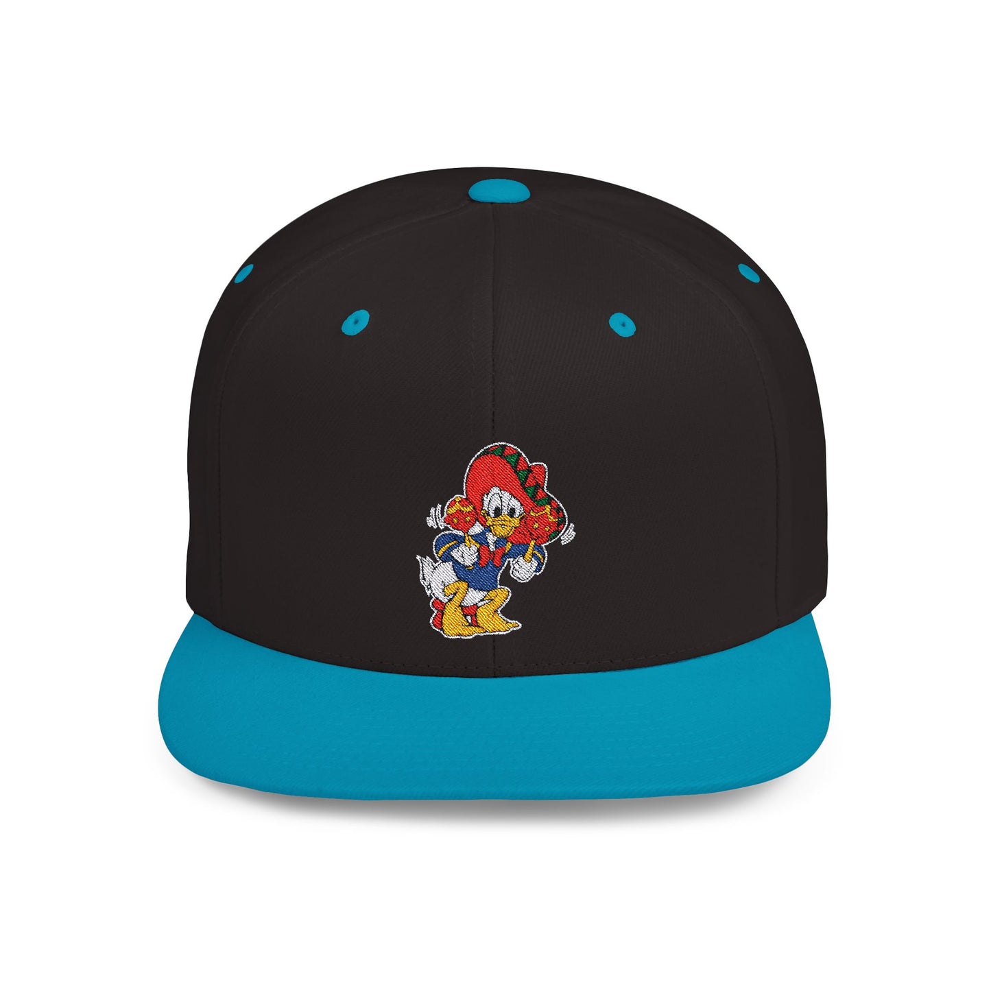 Donald Duck Cinco De Mayo Flat Bill Snapback – Lightweight, Custom Fit, Premium Quality