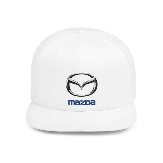 Mazda Flat Bill Snapback – Lightweight, Custom Fit, Premium Quality