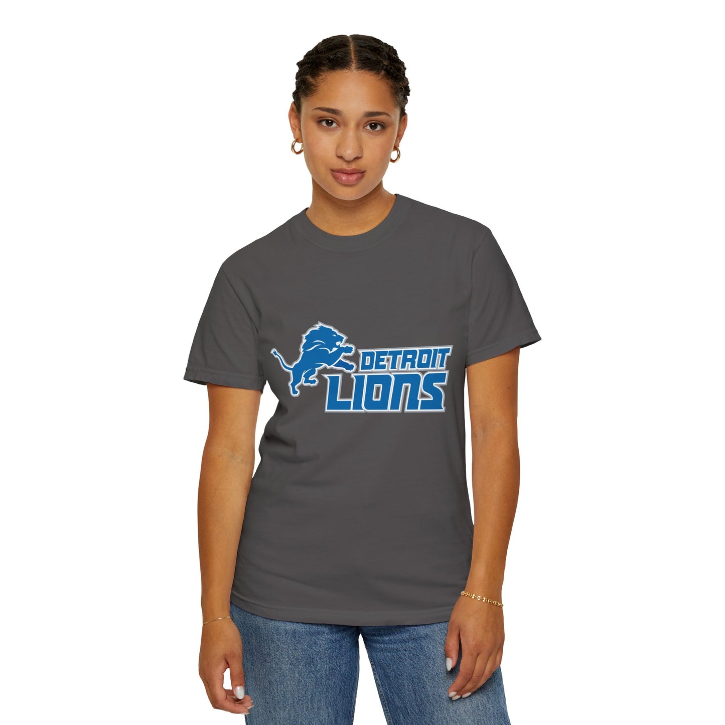 Detroit Lions Nation Garment-Dyed T-Shirt – Premium Cotton Tee for Customization