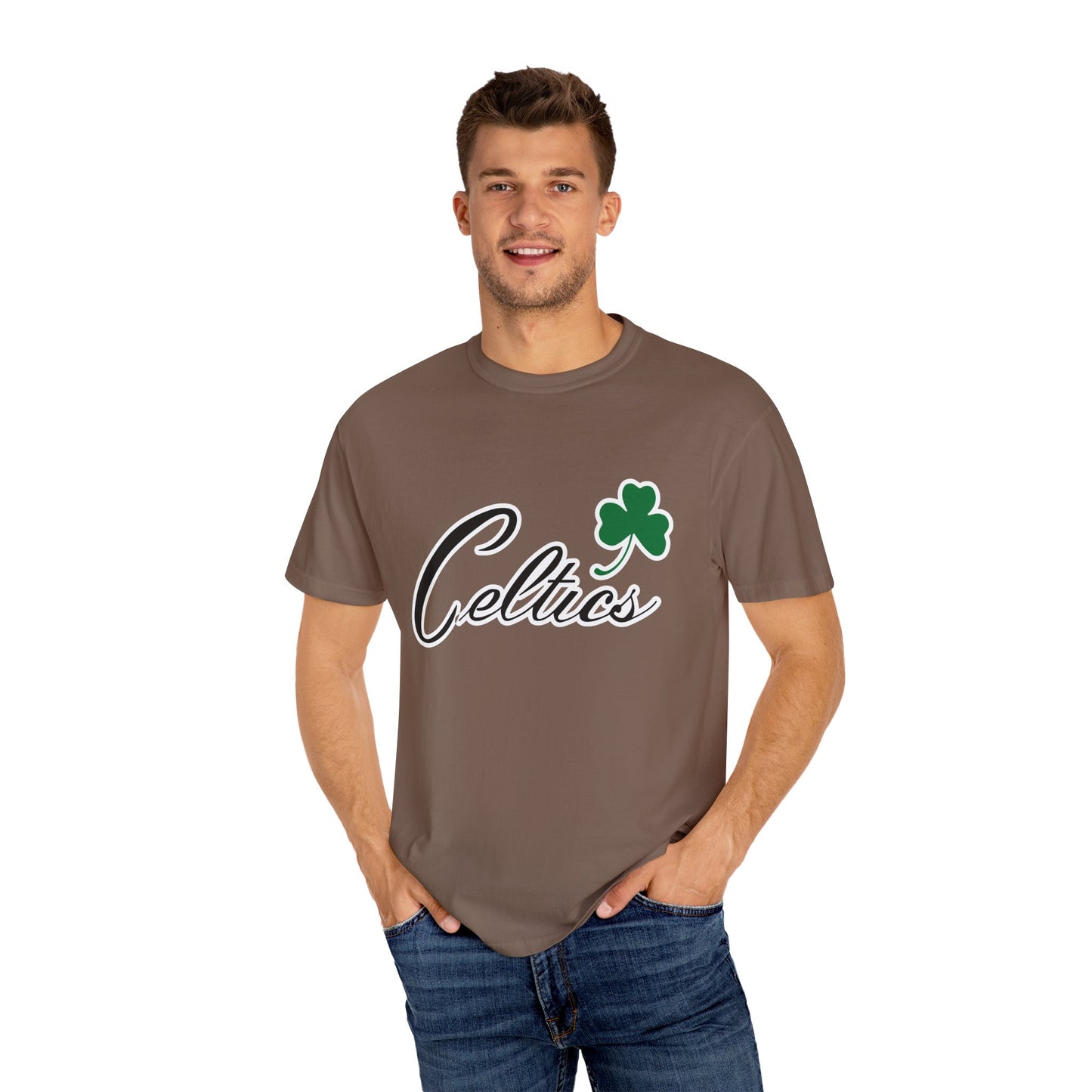 Boston Celtics Game Day Vibes Style Garment-Dyed T-Shirt – Premium Cotton Tee for Customization