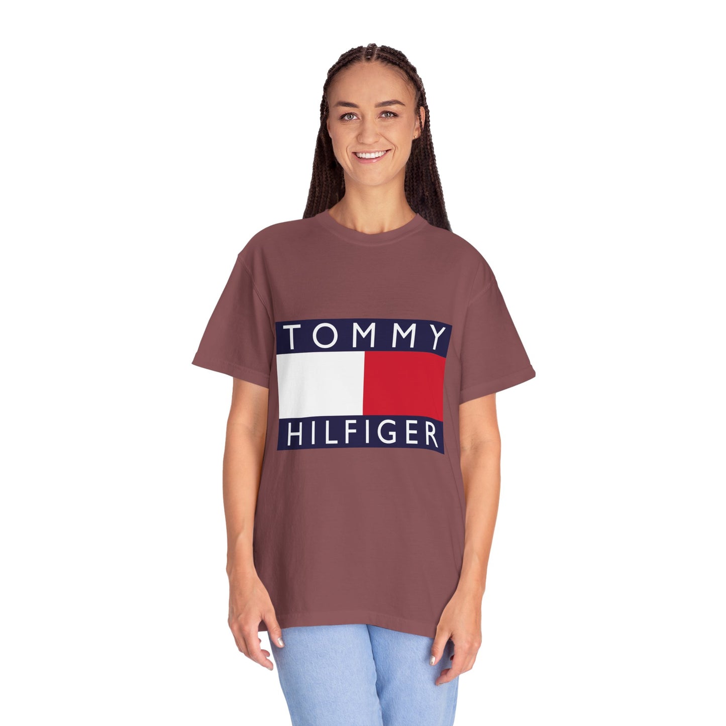 Tommy Hilfiger Garment-Dyed T-Shirt – Premium Cotton Tee for Customization