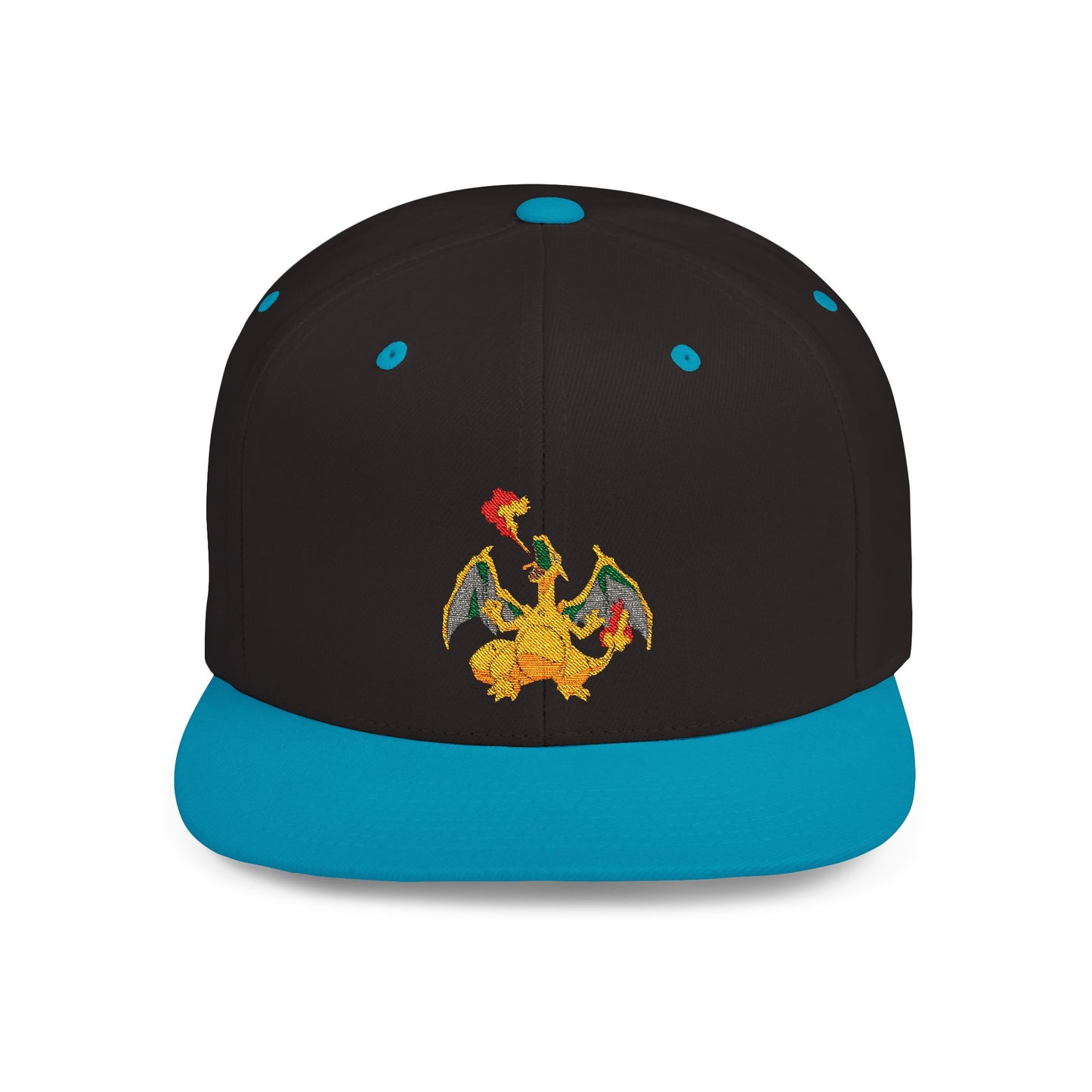 Charizard Pokemon Flat Bill Snapback – Lightweight, Custom Fit, Premium Quality