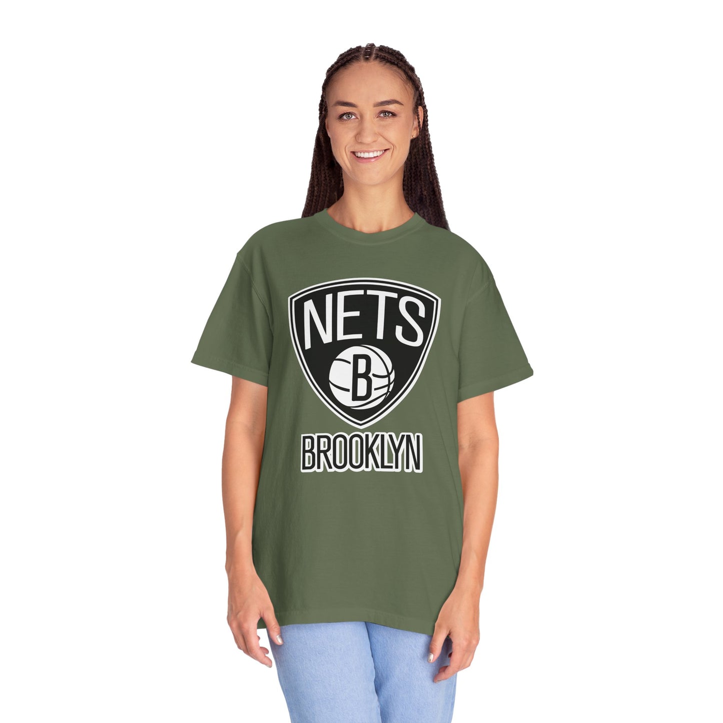 Brooklyn Nets Built Different Garment-Dyed T-Shirt – Premium Cotton Tee for Customization