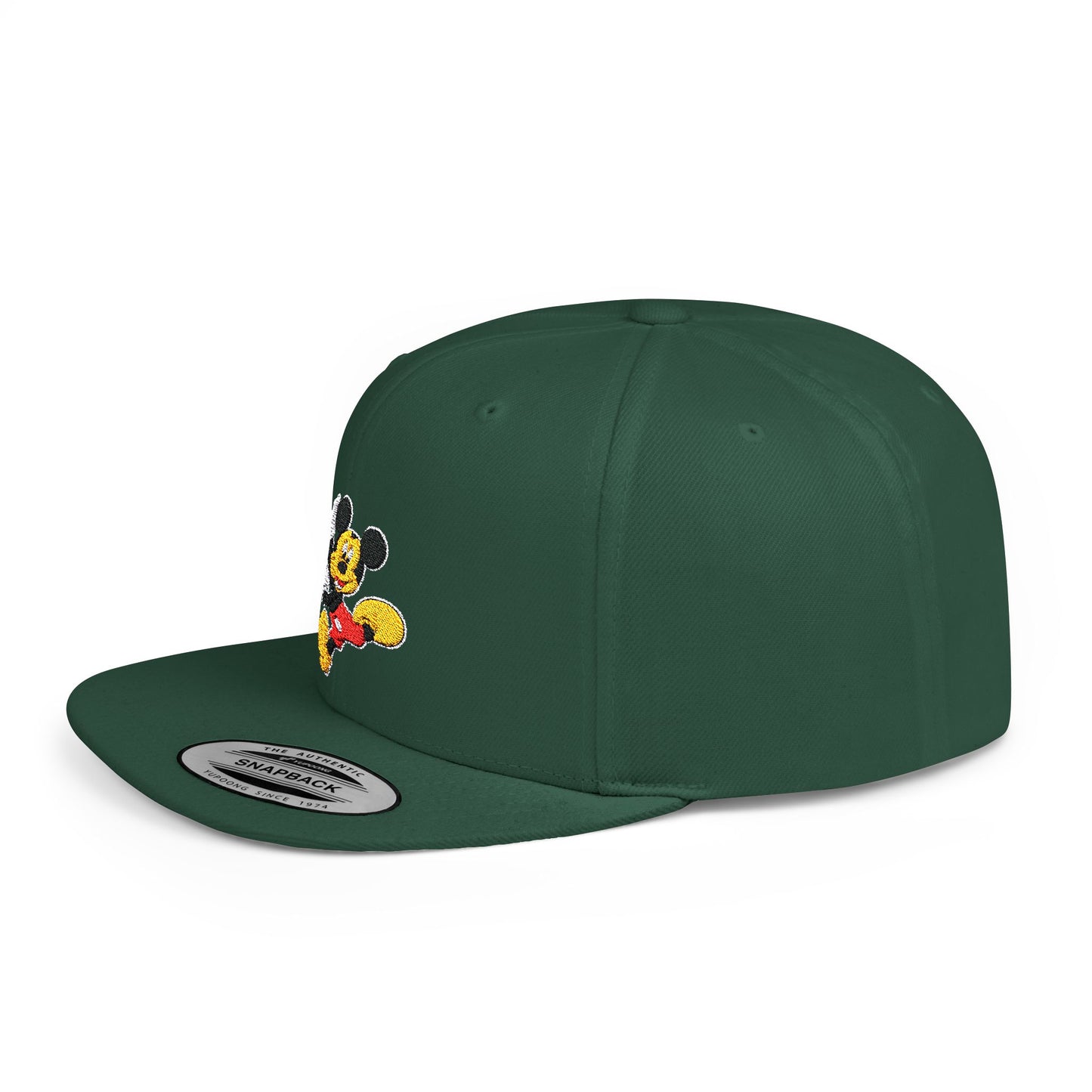 Mickey Mouse Love Flat Bill Snapback – Lightweight, Custom Fit, Premium Quality