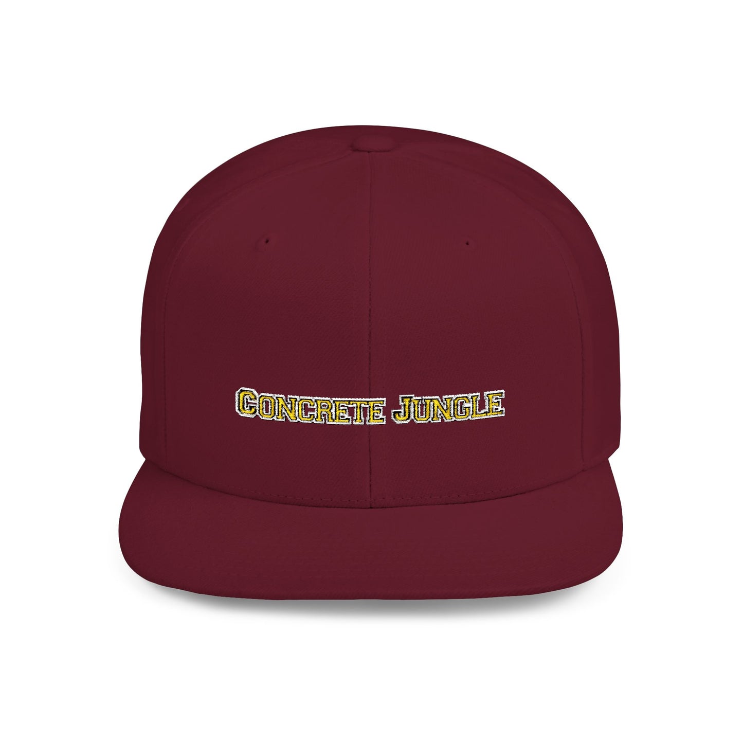 Text Concrete Jungle Flat Bill Snapback – Lightweight, Custom Fit, Premium Quality