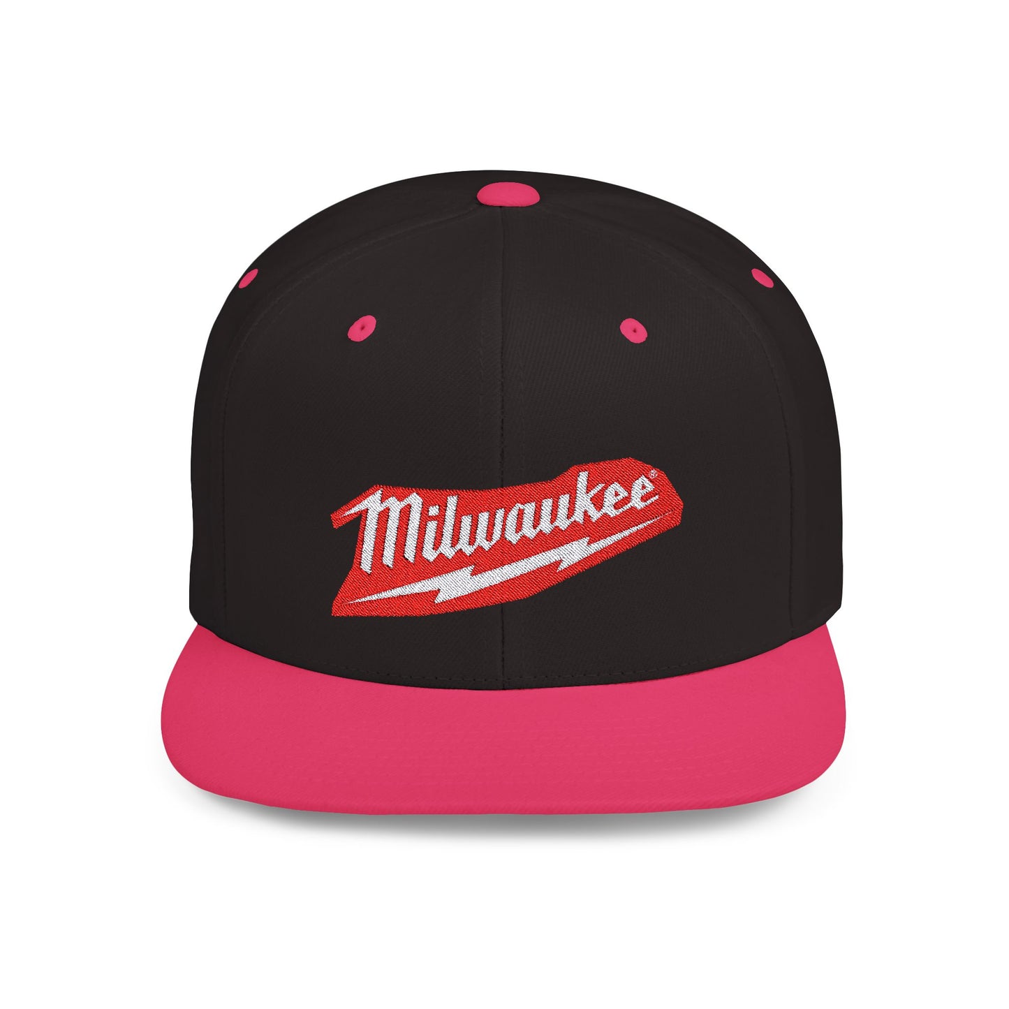 Milwaukee Flat Bill Snapback – Lightweight, Custom Fit, Premium Quality