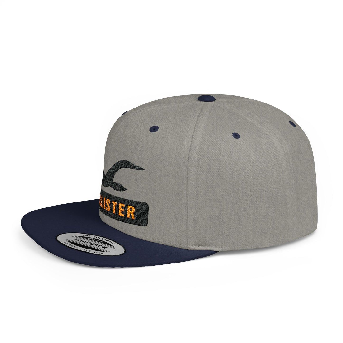 Hollister Flat Bill Snapback – Lightweight, Custom Fit, Premium Quality