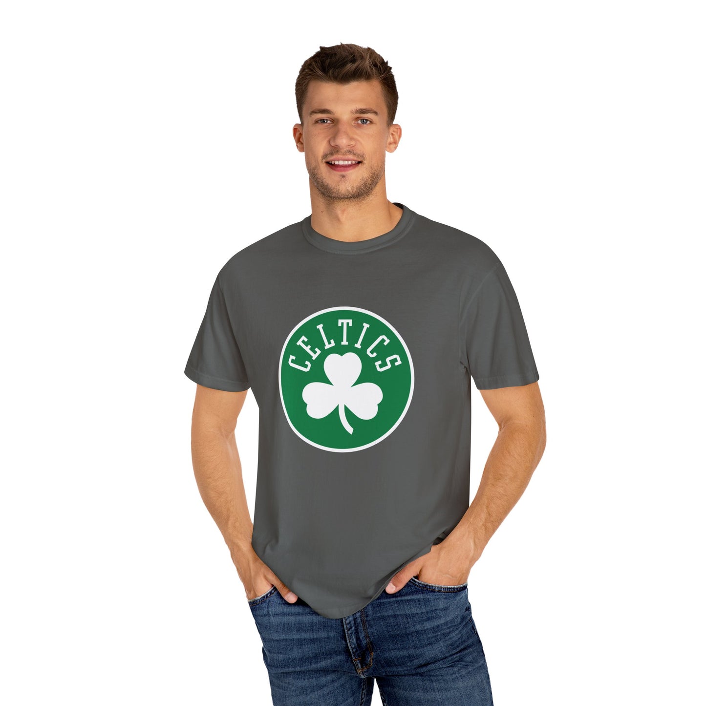 Boston Celtics Hoop Lifestyle Garment-Dyed T-Shirt – Premium Cotton Tee for Customization